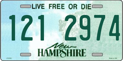 NH license plate 1212974
