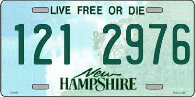 NH license plate 1212976