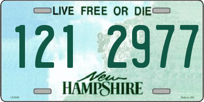 NH license plate 1212977