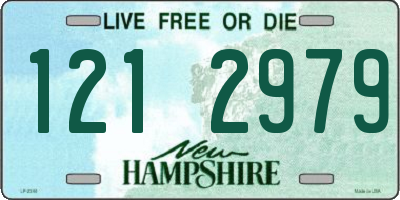 NH license plate 1212979