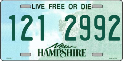NH license plate 1212992