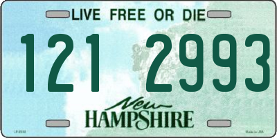 NH license plate 1212993