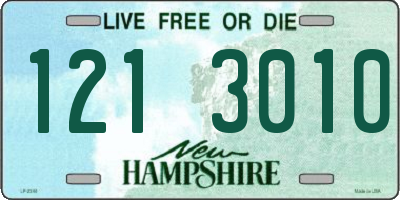 NH license plate 1213010