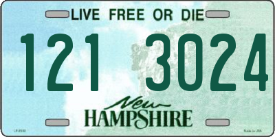 NH license plate 1213024