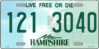 NH license plate 1213040