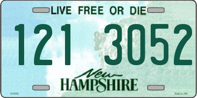 NH license plate 1213052