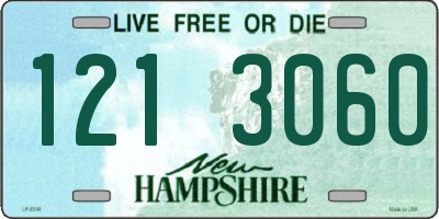 NH license plate 1213060