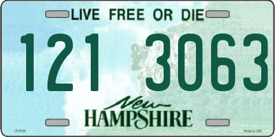 NH license plate 1213063