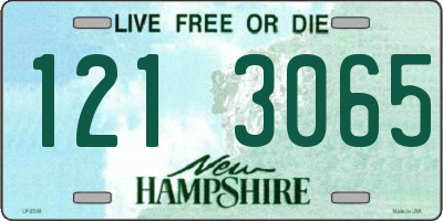 NH license plate 1213065