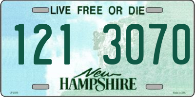 NH license plate 1213070