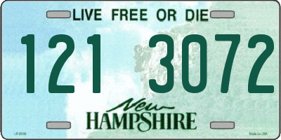 NH license plate 1213072