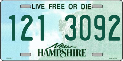 NH license plate 1213092