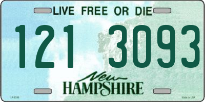 NH license plate 1213093