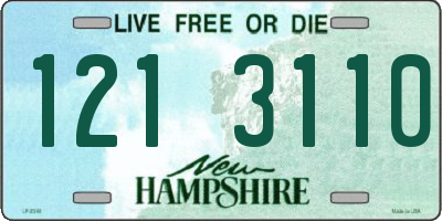 NH license plate 1213110