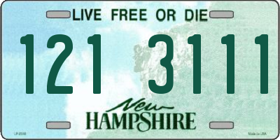 NH license plate 1213111
