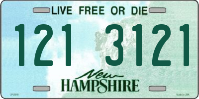 NH license plate 1213121