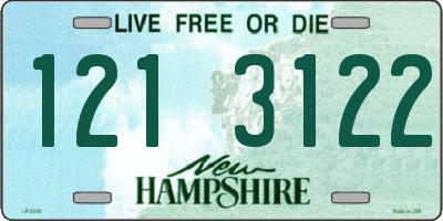 NH license plate 1213122