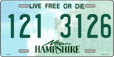 NH license plate 1213126