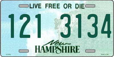 NH license plate 1213134