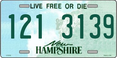 NH license plate 1213139