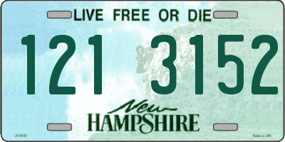 NH license plate 1213152