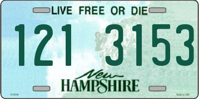 NH license plate 1213153