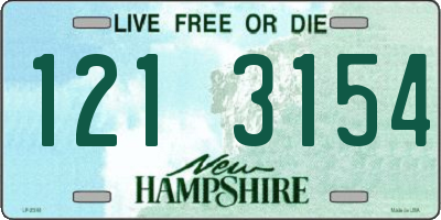 NH license plate 1213154
