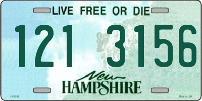 NH license plate 1213156
