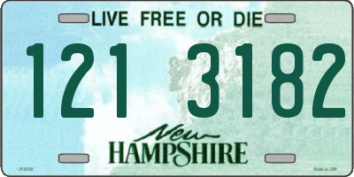 NH license plate 1213182
