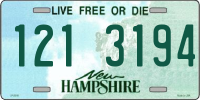 NH license plate 1213194