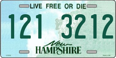 NH license plate 1213212