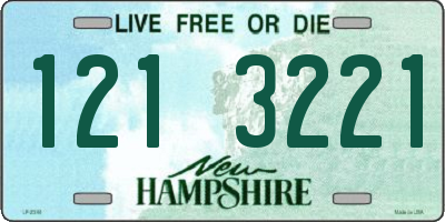 NH license plate 1213221