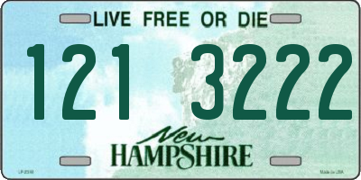 NH license plate 1213222