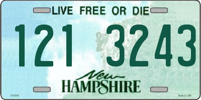 NH license plate 1213243