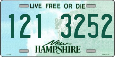 NH license plate 1213252