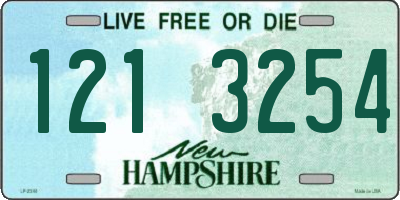 NH license plate 1213254