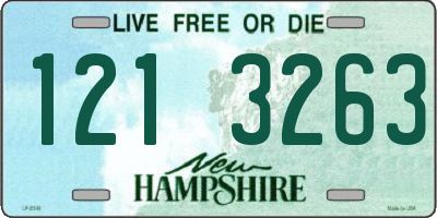 NH license plate 1213263