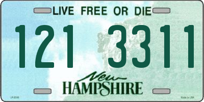 NH license plate 1213311