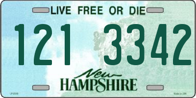 NH license plate 1213342