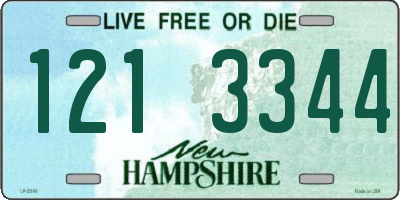 NH license plate 1213344