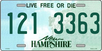 NH license plate 1213363
