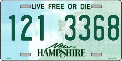 NH license plate 1213368