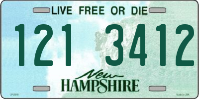 NH license plate 1213412