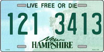 NH license plate 1213413