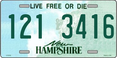 NH license plate 1213416