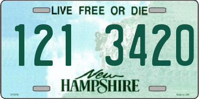 NH license plate 1213420