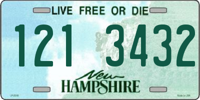 NH license plate 1213432