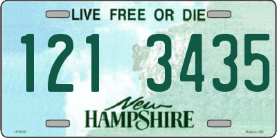 NH license plate 1213435