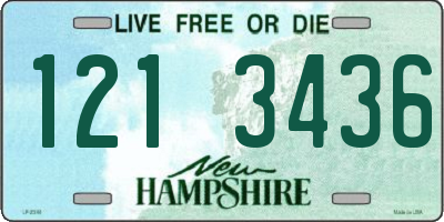 NH license plate 1213436