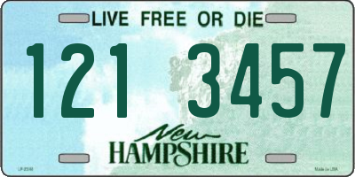 NH license plate 1213457